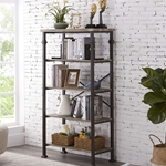 5-Tier Modern Industrial Bookshelf