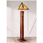 Tiffany Style Tall Floor Lamp