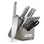 Kitchen Knife Set with Self-Sharpening Block