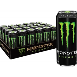 Monster Energy Drink, Green, Original, 16 Ounce (Pack of 24)