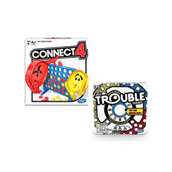 Classic Connect 4 and Trouble Game Bundle