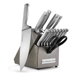 Kitchen Knife Set with Self-Sharpening Block